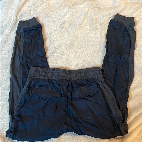 Splendid Mixed Material Woven Satin Jogger - Picture 12 of 12